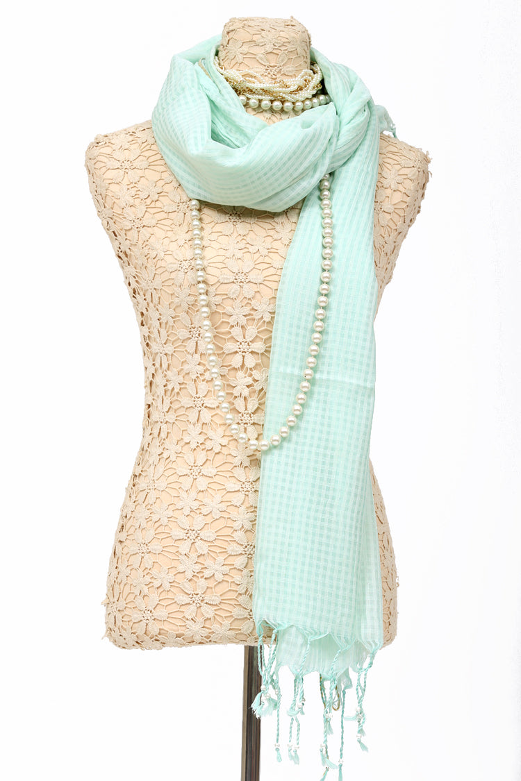 Light Green Women Stole - ALP-DP-454