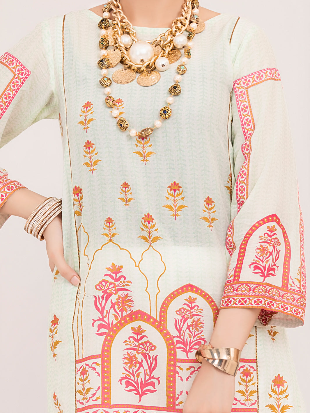 Sky Blue Lawn Tunic - ALP-LK-1011