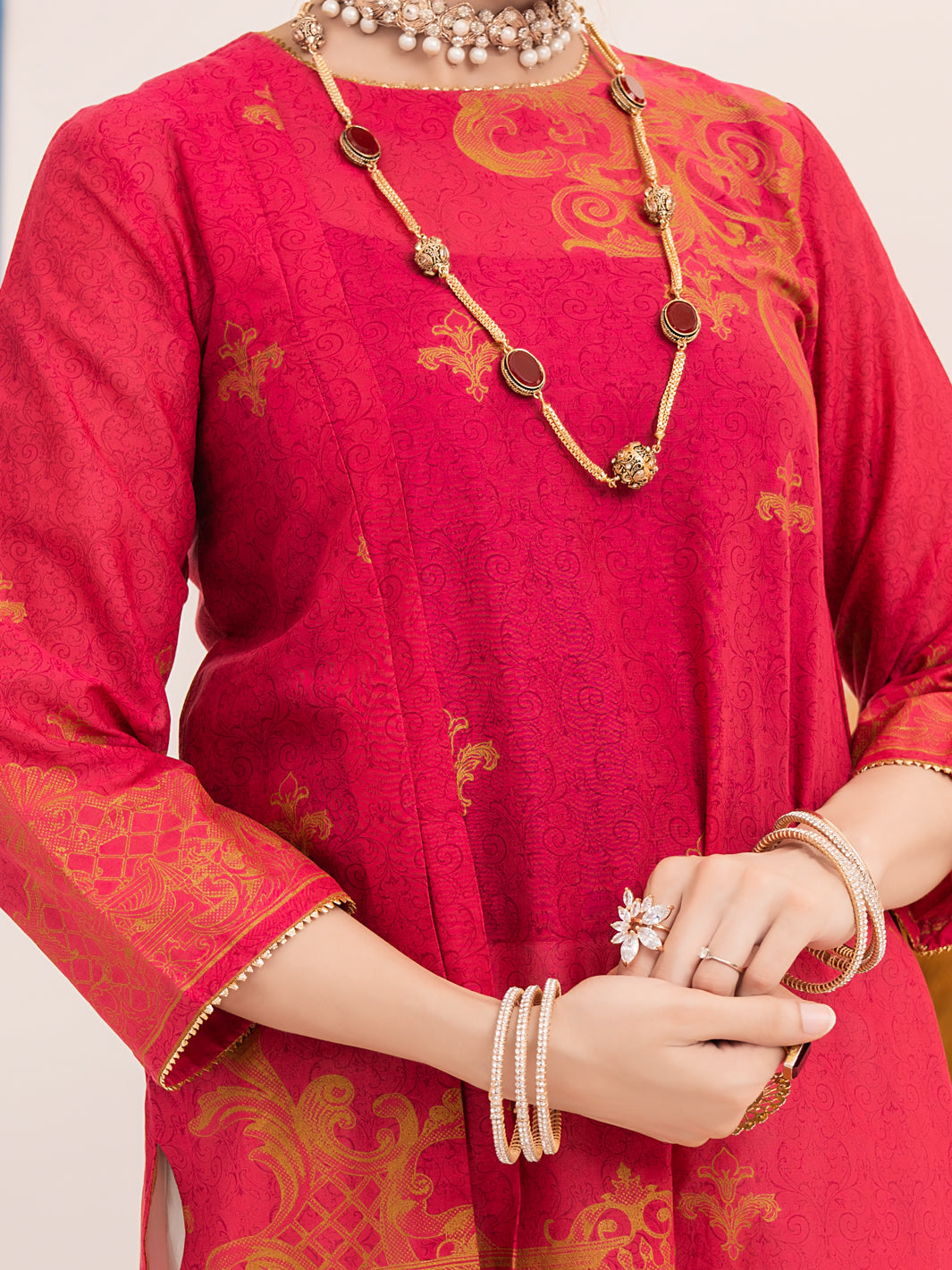Maroon Lawn Tunic - ALP-LK-1012