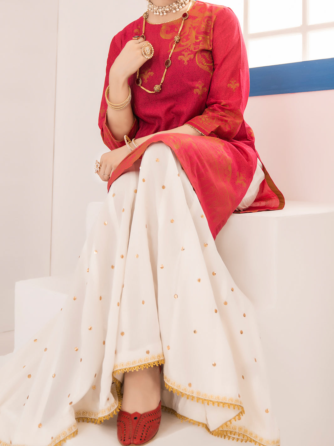 Maroon Lawn Tunic - ALP-LK-1012