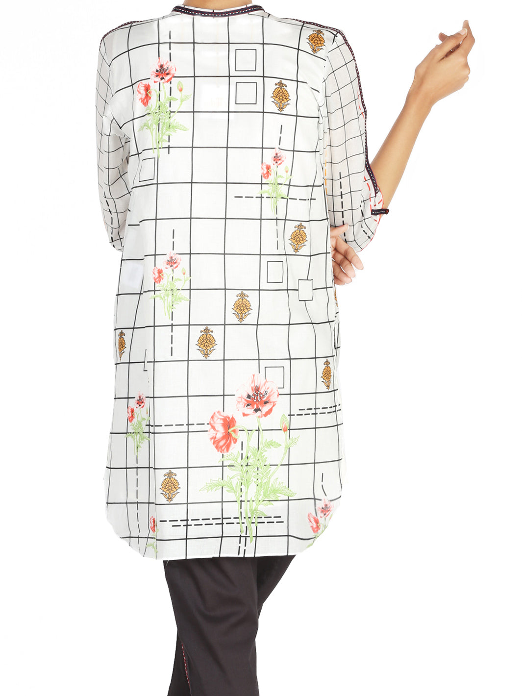 White Lawn Tunic - ALP-LK-1016A