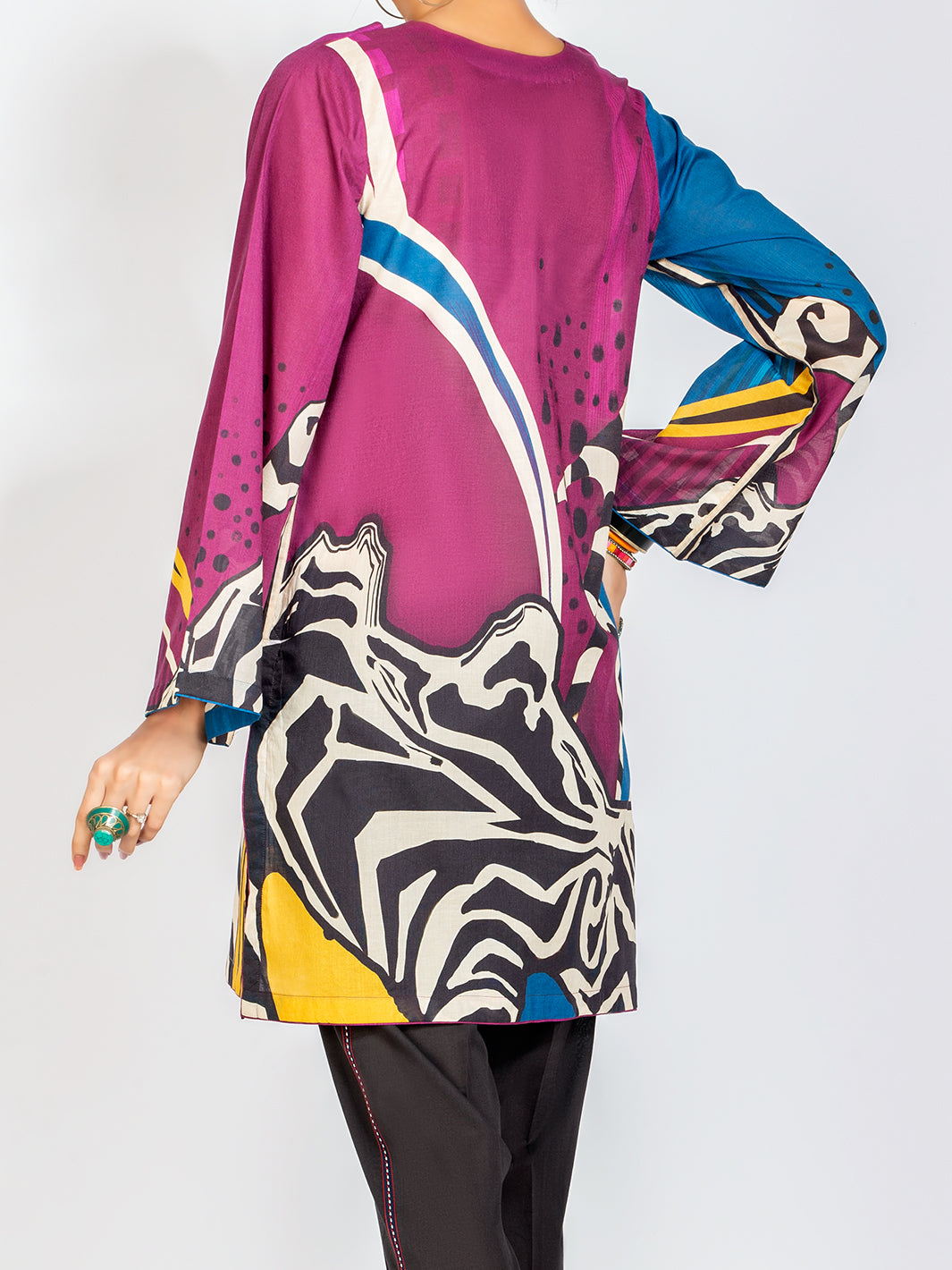 Purple Lawn Tunic - ALP-LK-1107