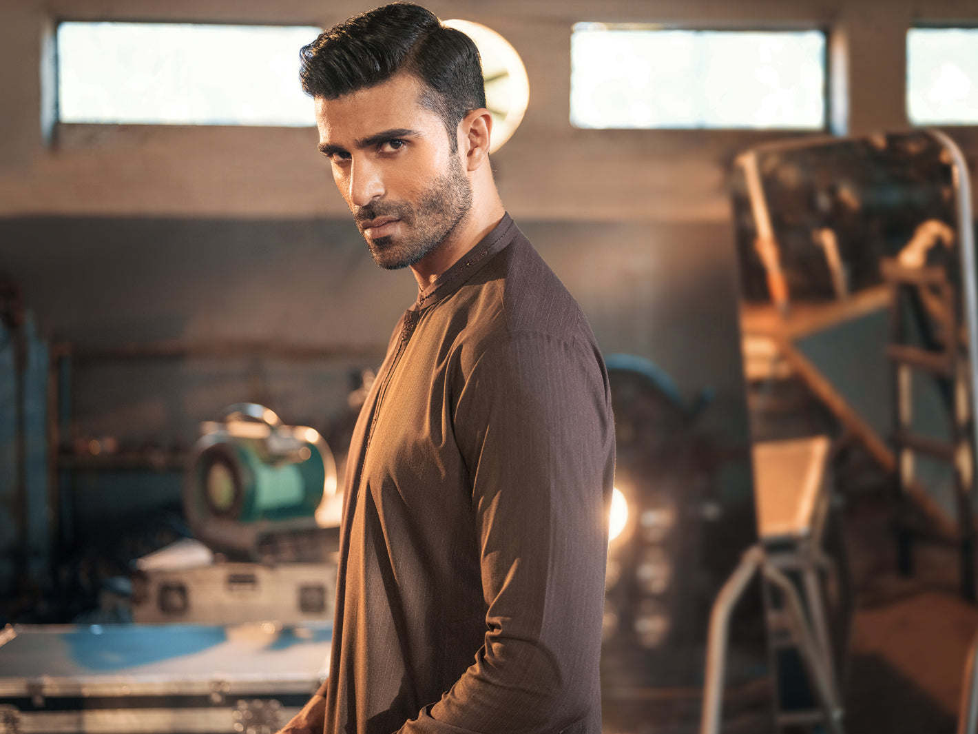 Deep Purple Blended Kurta Shalwar - AL-KS-2683