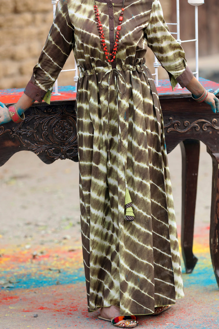 Brown Jacquard Tunic - ALP-LK-504