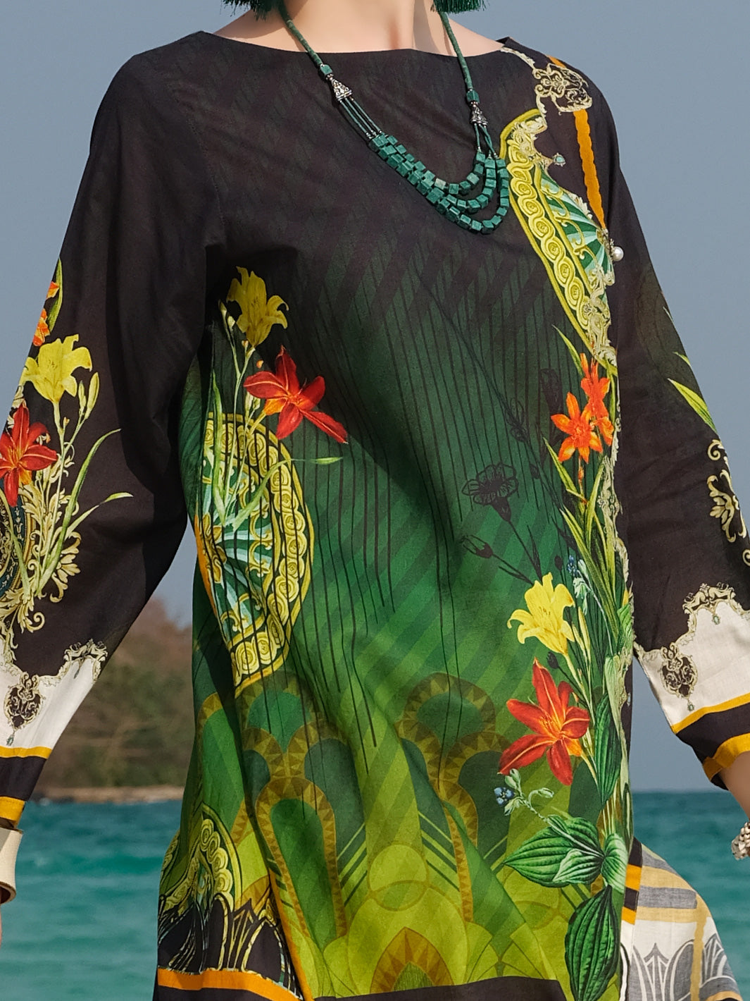 Green Lawn Tunic - ALP-LK-670