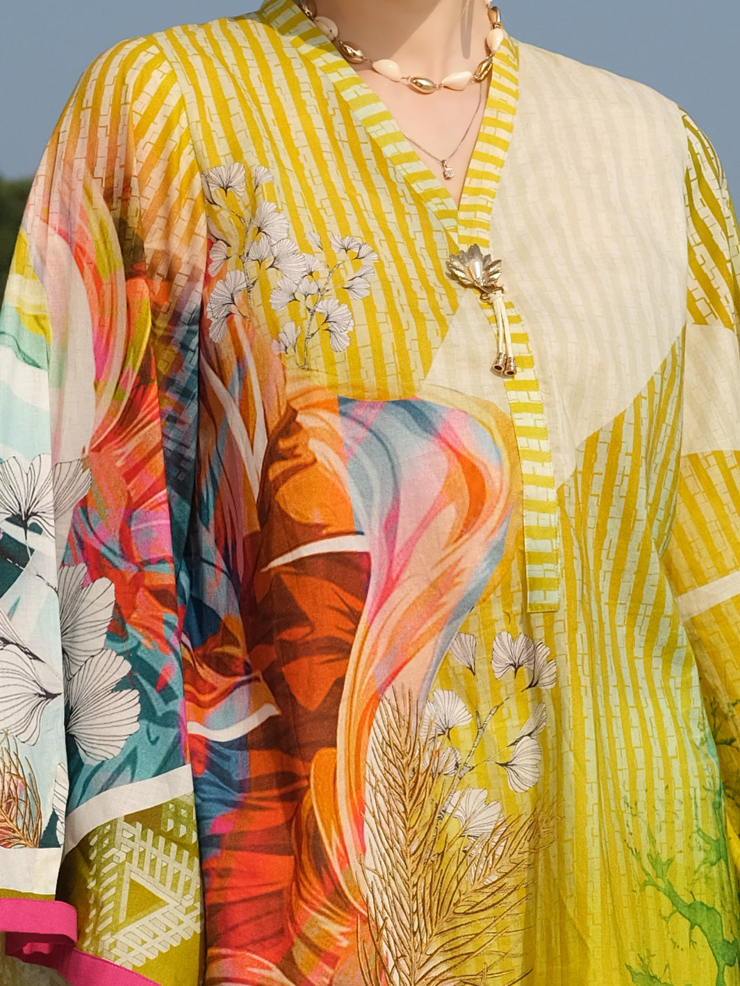 Yellow Lawn Tunic - ALP-LK-672