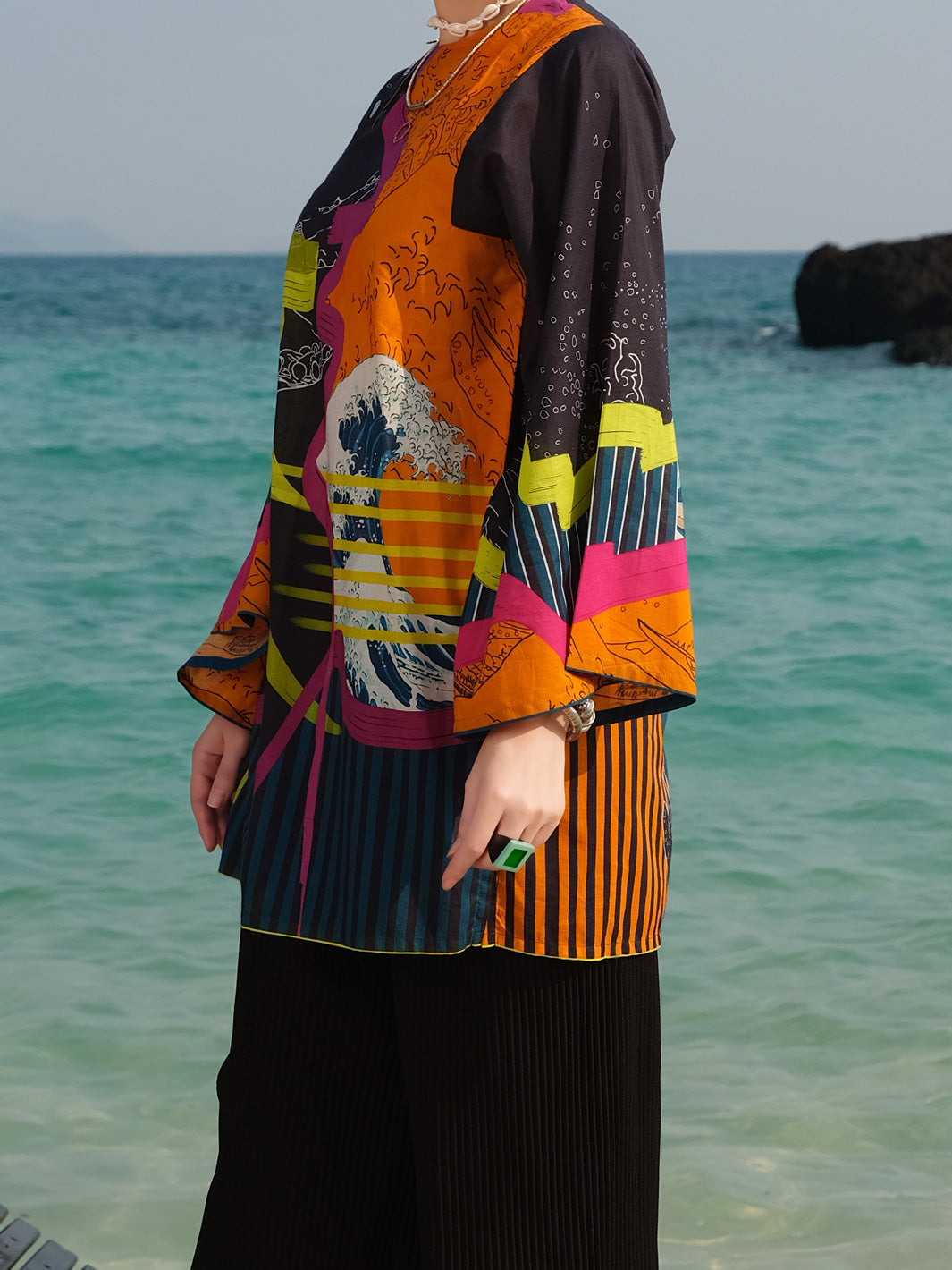 Black Lawn Tunic - ALP-LK-673