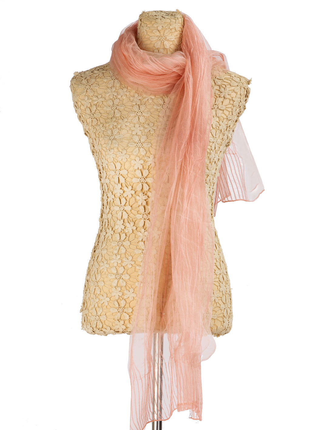 Peach Women Stole - ST-S223A