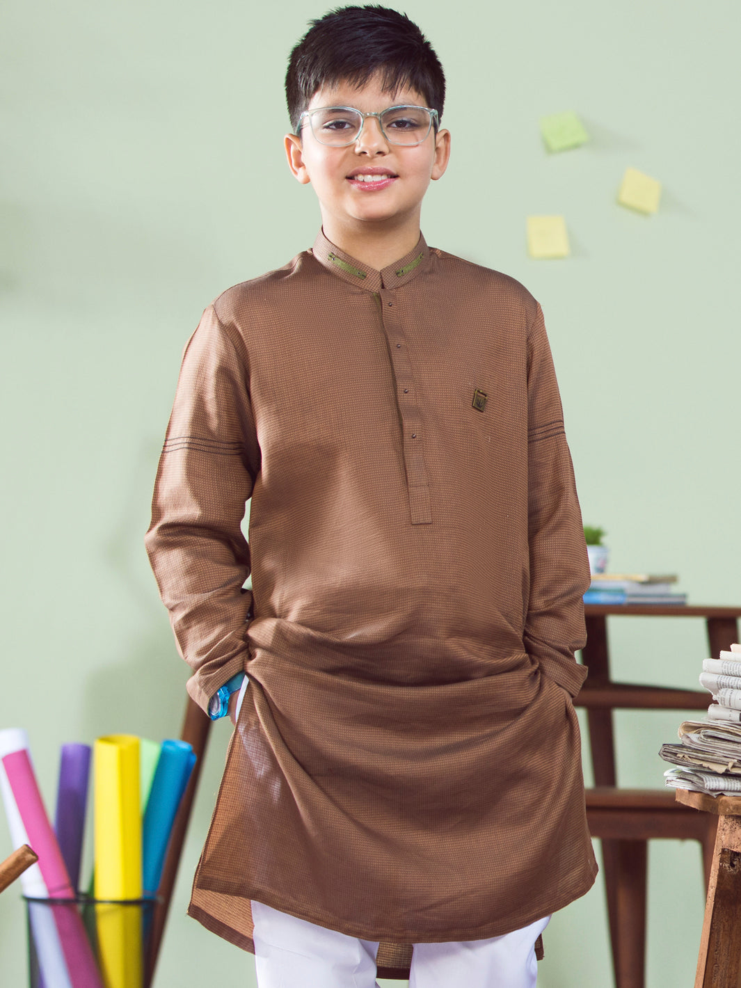 Brown Boy Kurta - ALT-K-002B