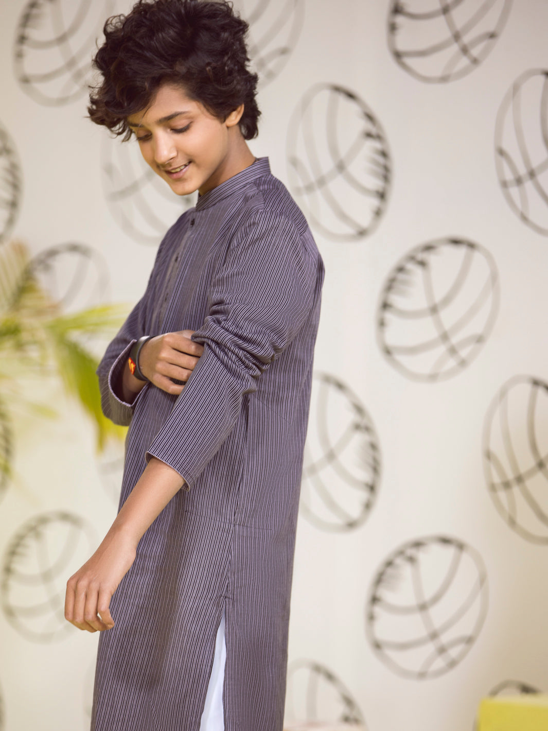 Grey Boy Kurta - ALT-K-004B