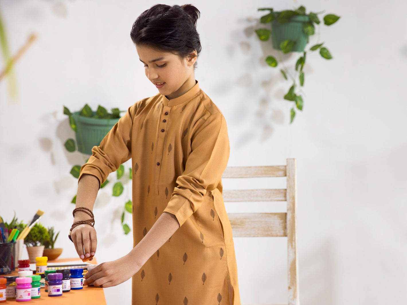 Mustard Boy Kurta - ALT-K-006