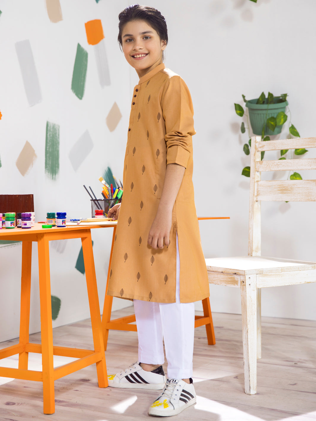 Mustard Boy Kurta - ALT-K-006