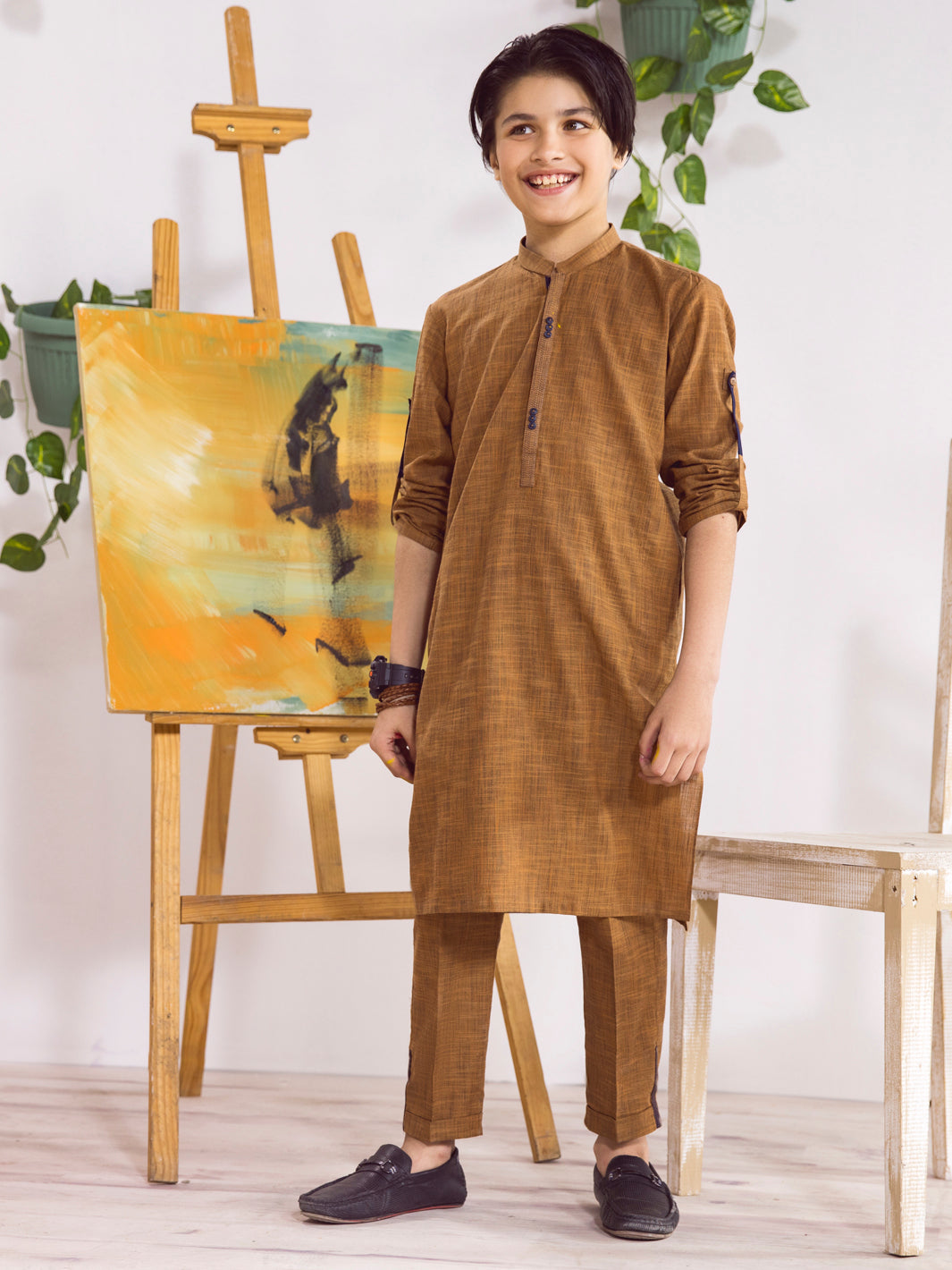 Brown Boy Kurta Trouser - ALT-KT-008
