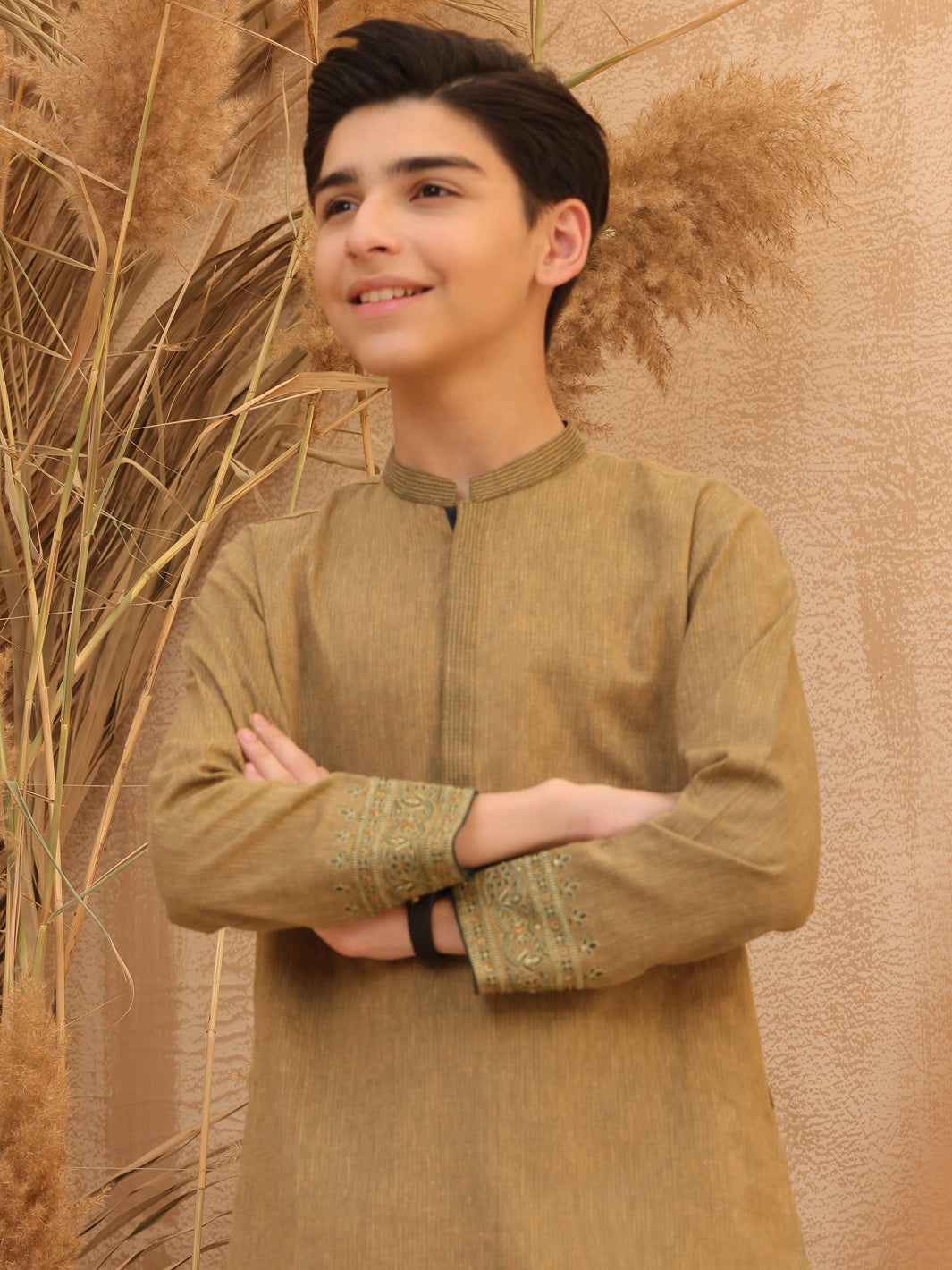 Mehndi Green Blended Kurta Trouser - ALT-KT-023