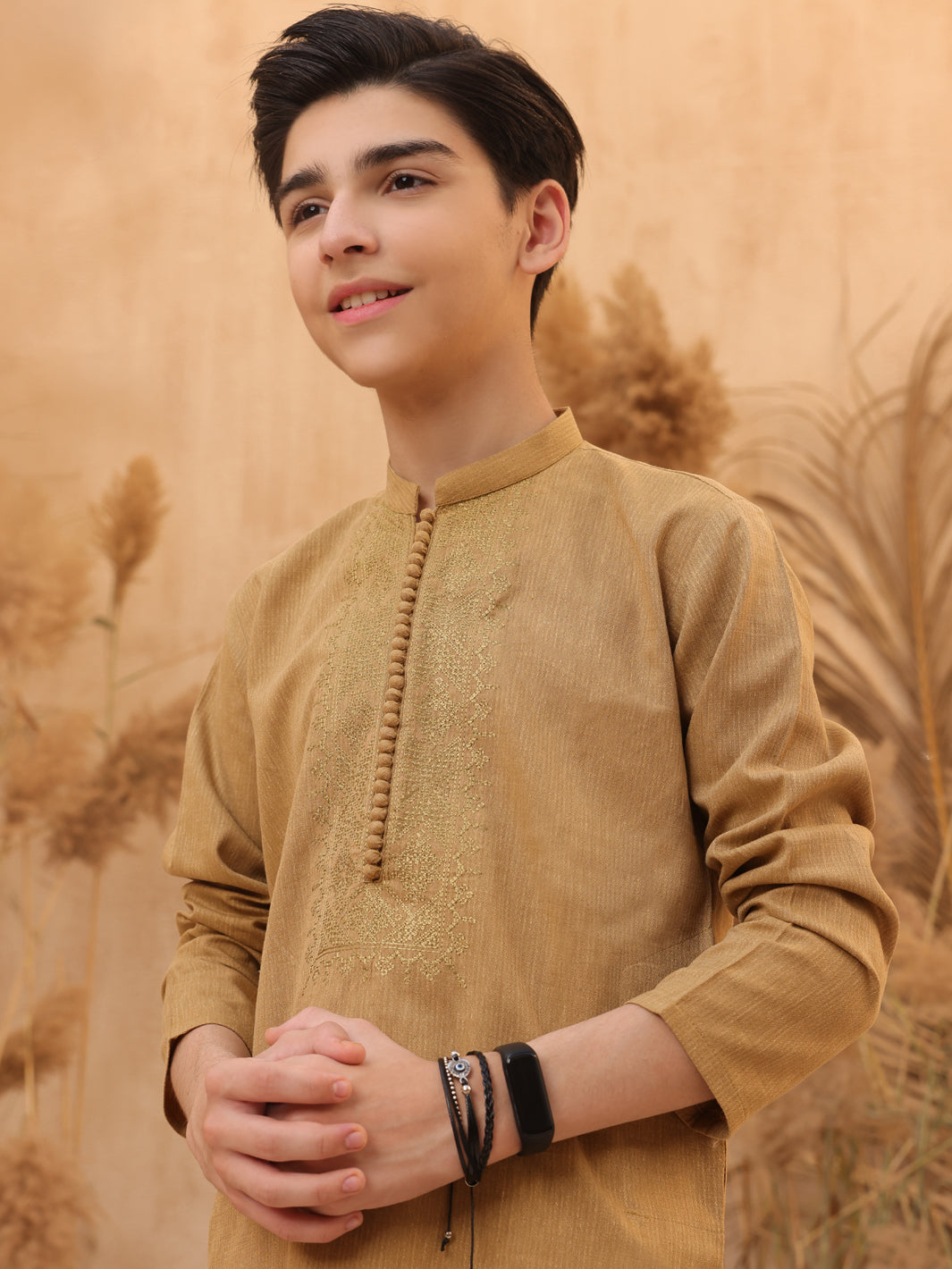 Mustard Blended Kurta Trouser - ALT-KT-025