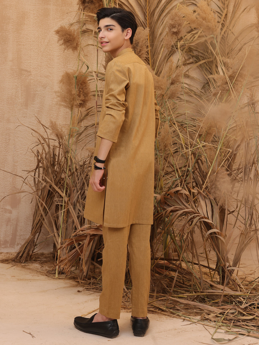 Mustard Blended Kurta Trouser - ALT-KT-025