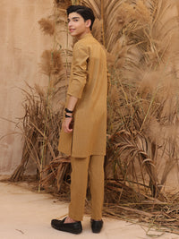 Mustard Blended Kurta Trouser - ALT-KT-025