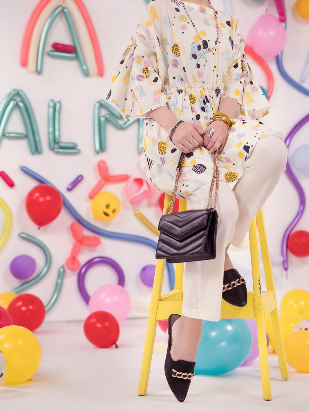 Off White Lawn Kurti - ALT-LK-1001