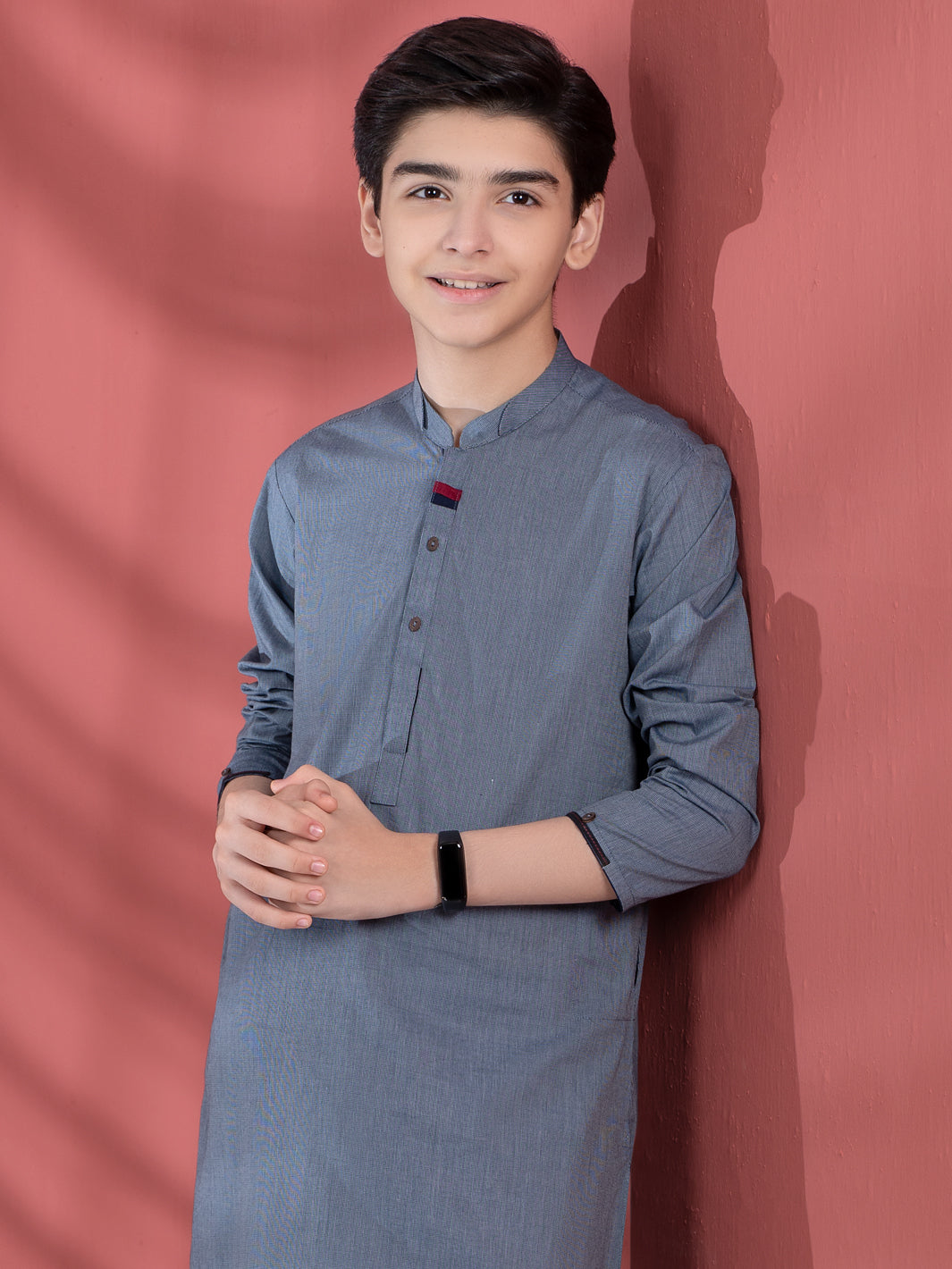 Blue Cotton Boy Kurta - ALT-K-009A