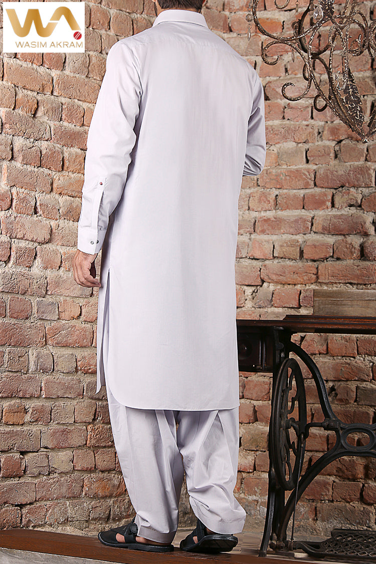 Grey Kameez Shalwar - ALWA-KS-012