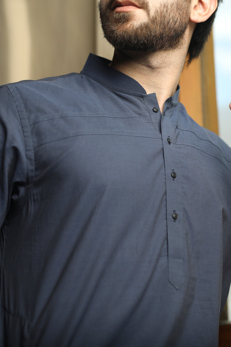 Blue Kameez Shalwar - ALWA-KS-091