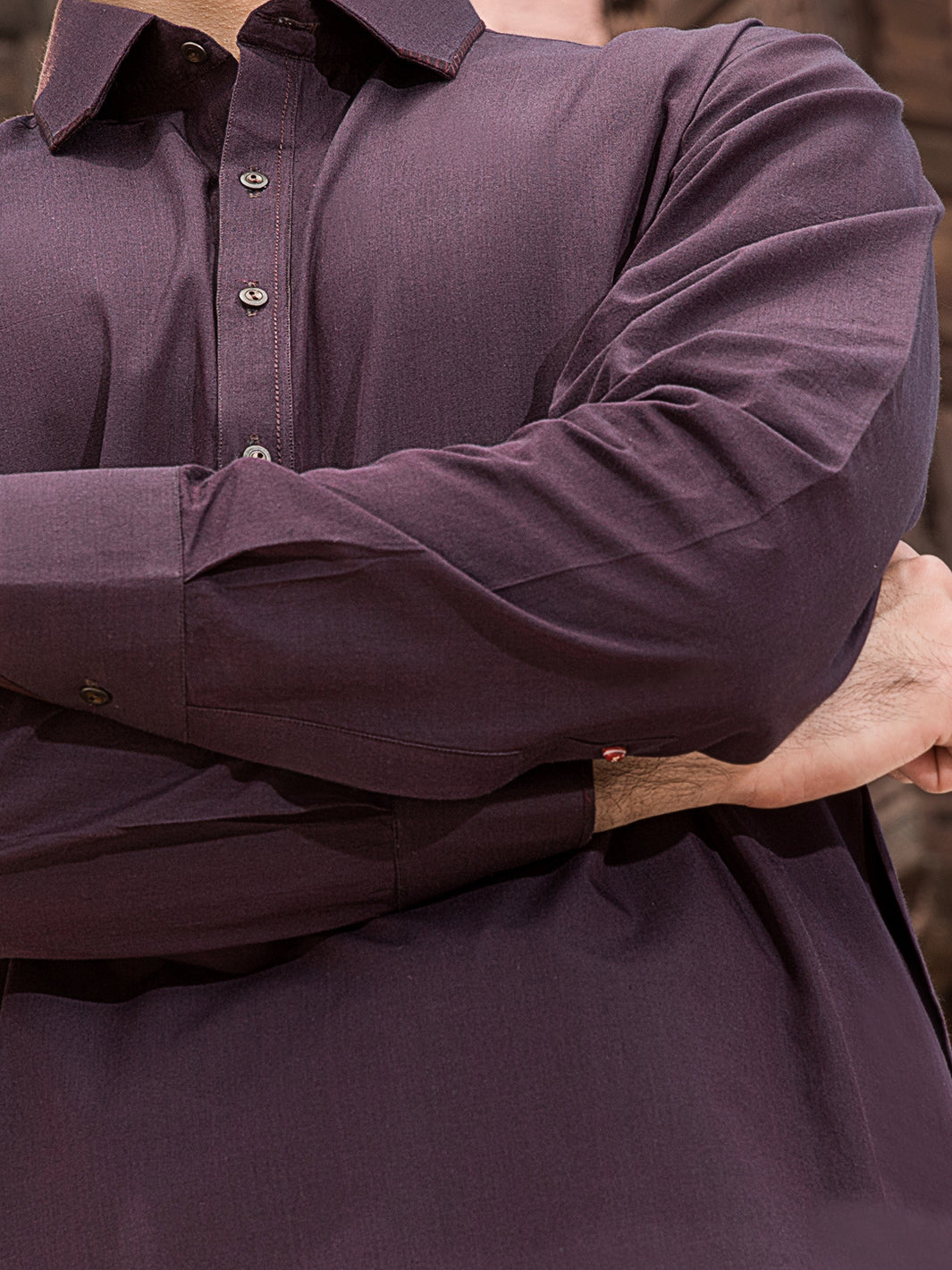 Purple Cotton Kameez Shalwar - ALWA-KS-147