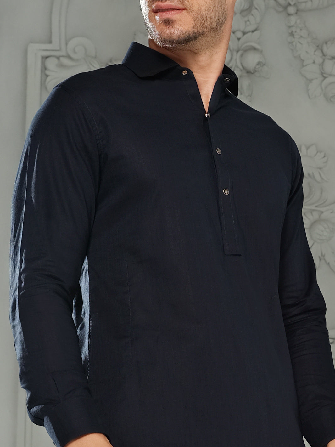 Blue Blended Kameez Shalwar - ALWA-KS-175