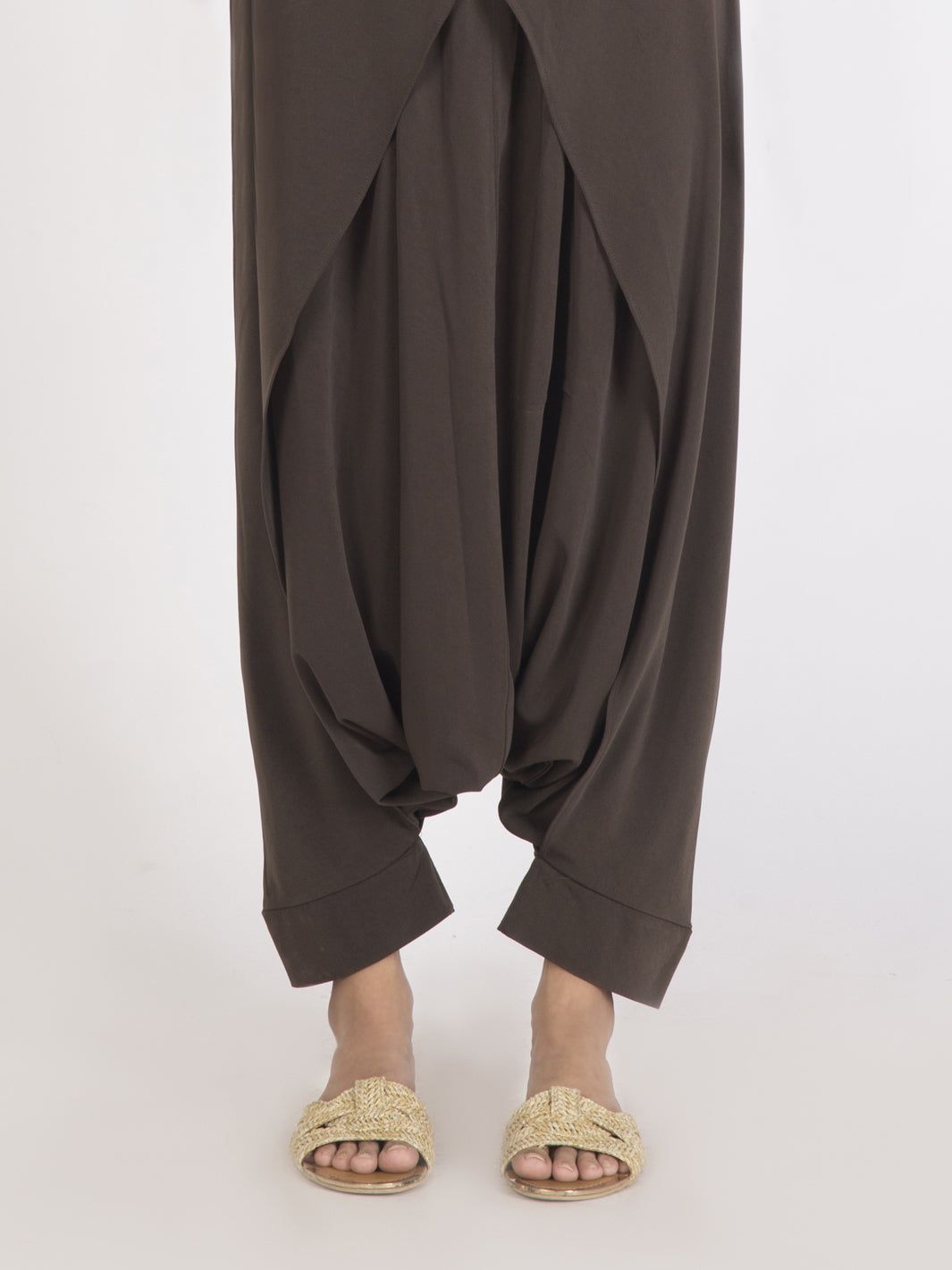 Khaki Women Trouser - AL-T-2003A - Almirah Online