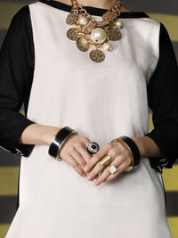 Black & White 2Pc Stitched - AWP-2PS-304