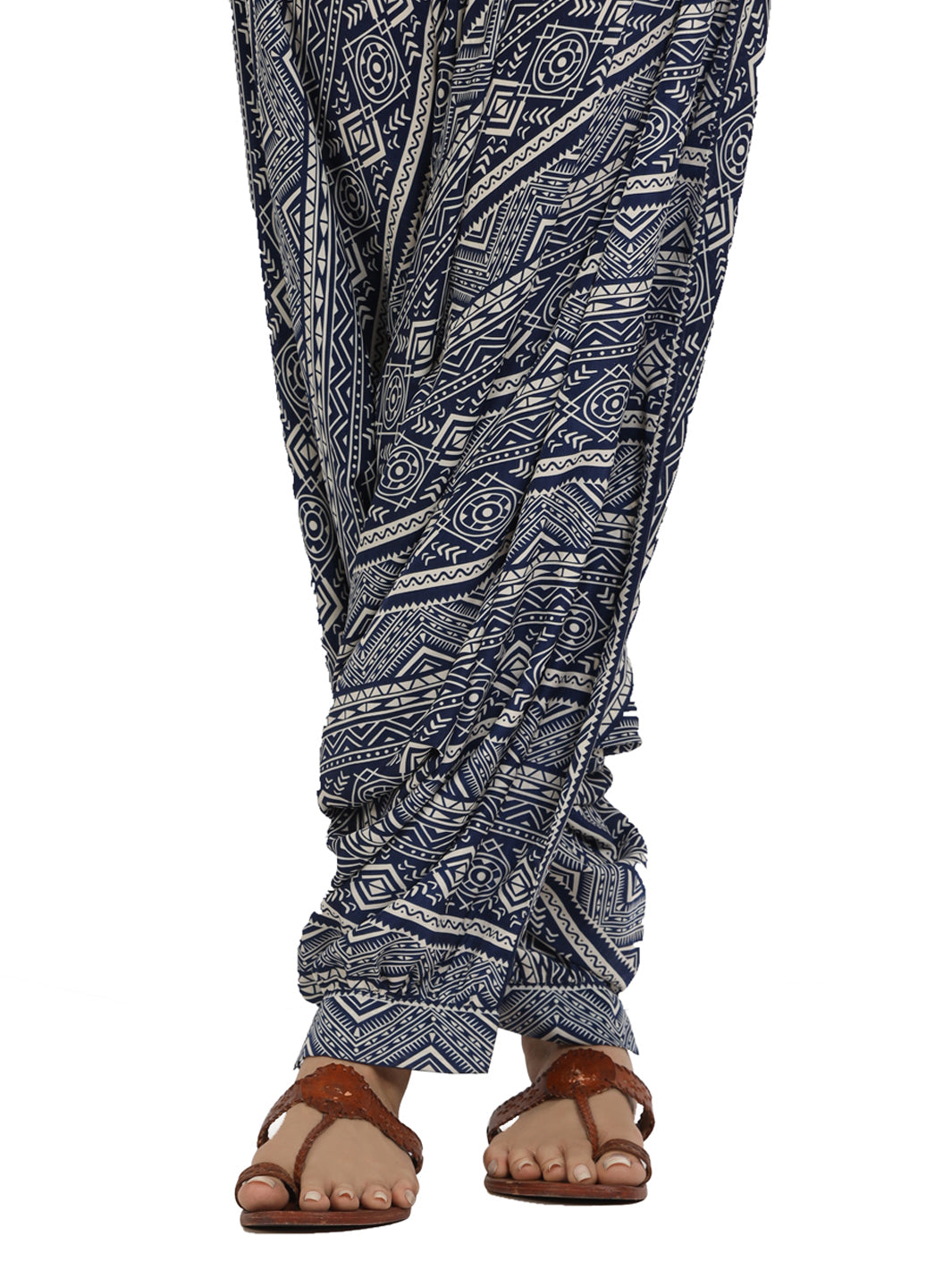 White-Blue Women Trouser - AL-T-509