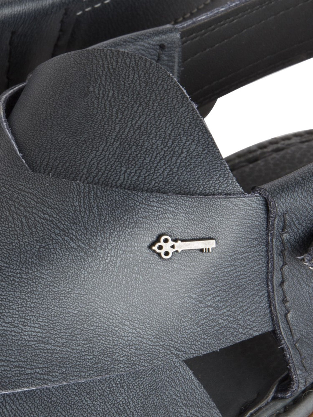 Blue Leather Peshawari Chappal - MFW-HC-067
