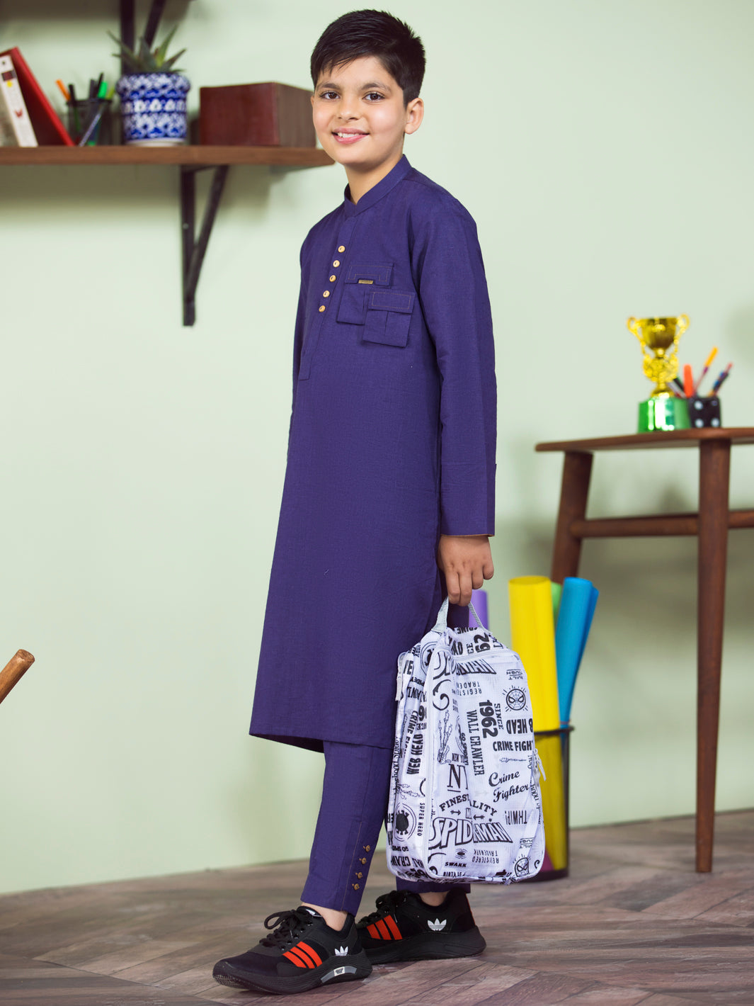 Purple Kurta Trouser - ALT-KT-014