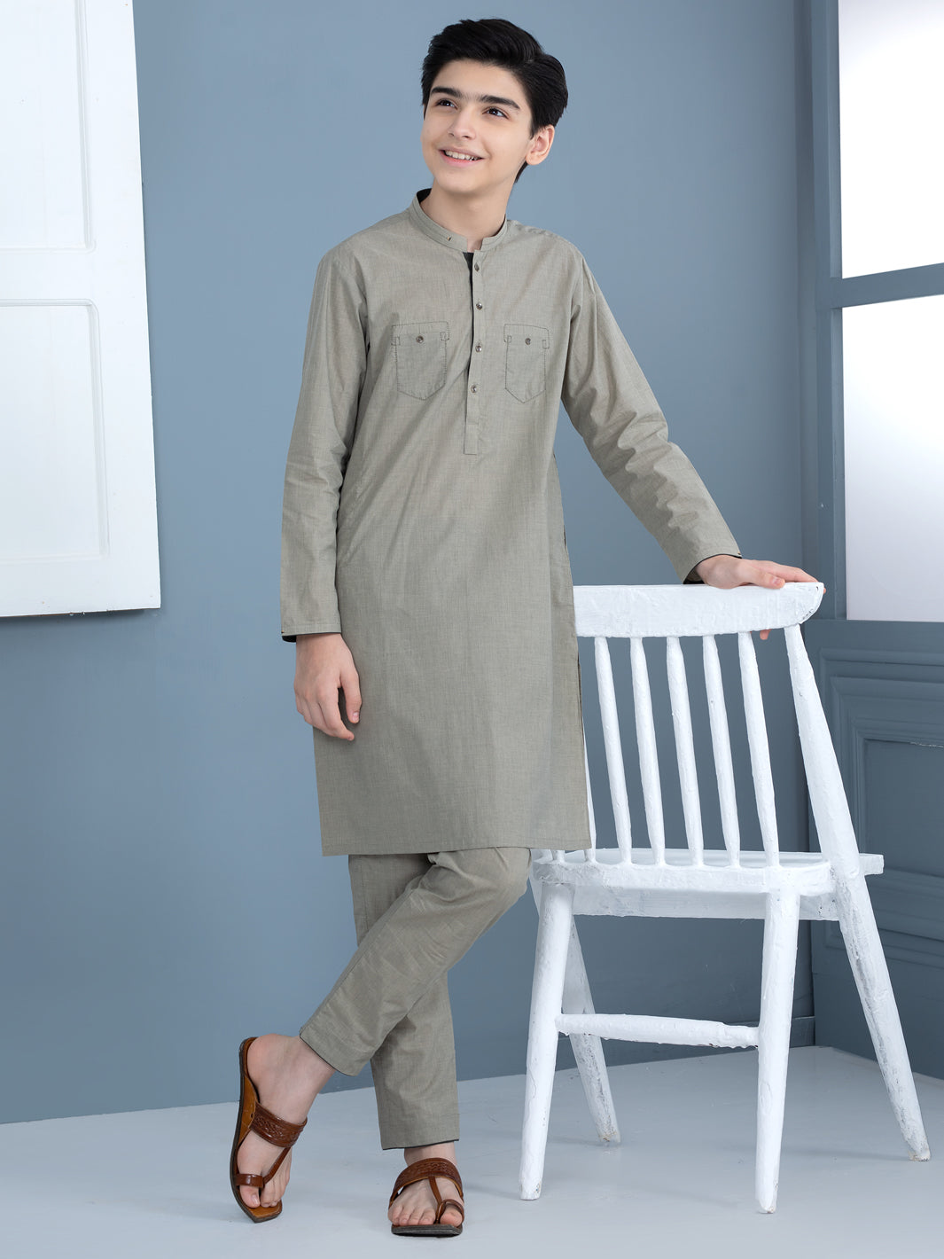 Green Cotton Kurta Trouser - ALT-KT-021