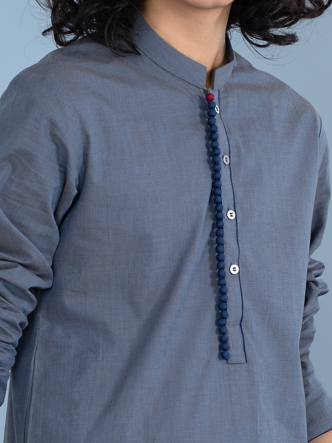 Grey Cotton Kurta Trouser - ALT-KT-024