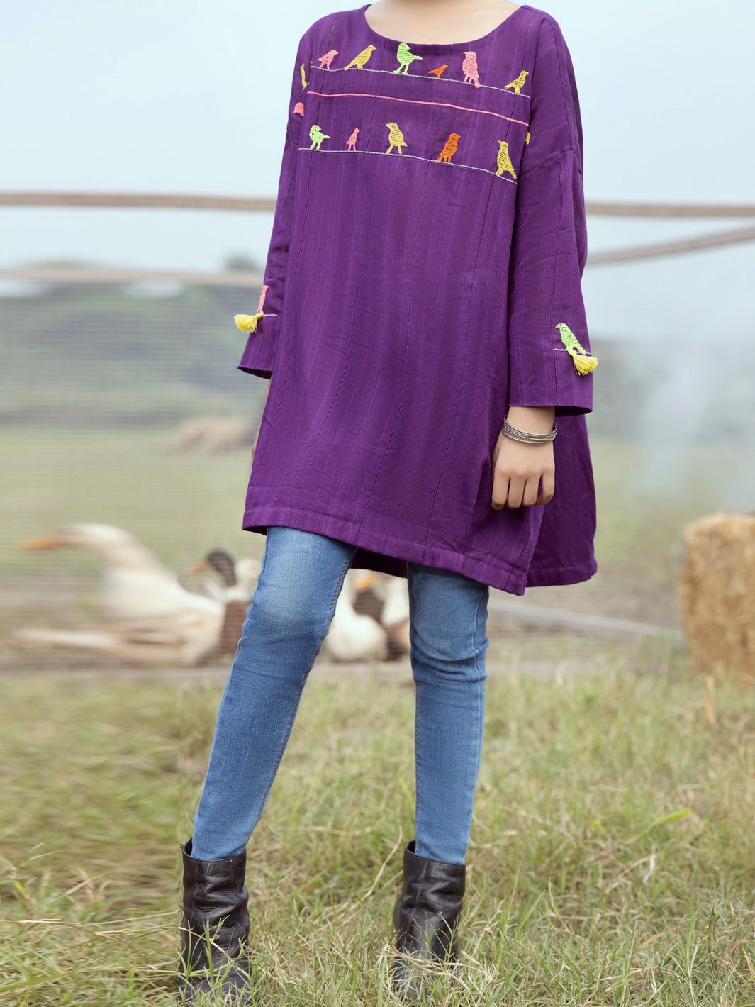 Magneta Yarn Dyed Kurti - ALT-LK-1064