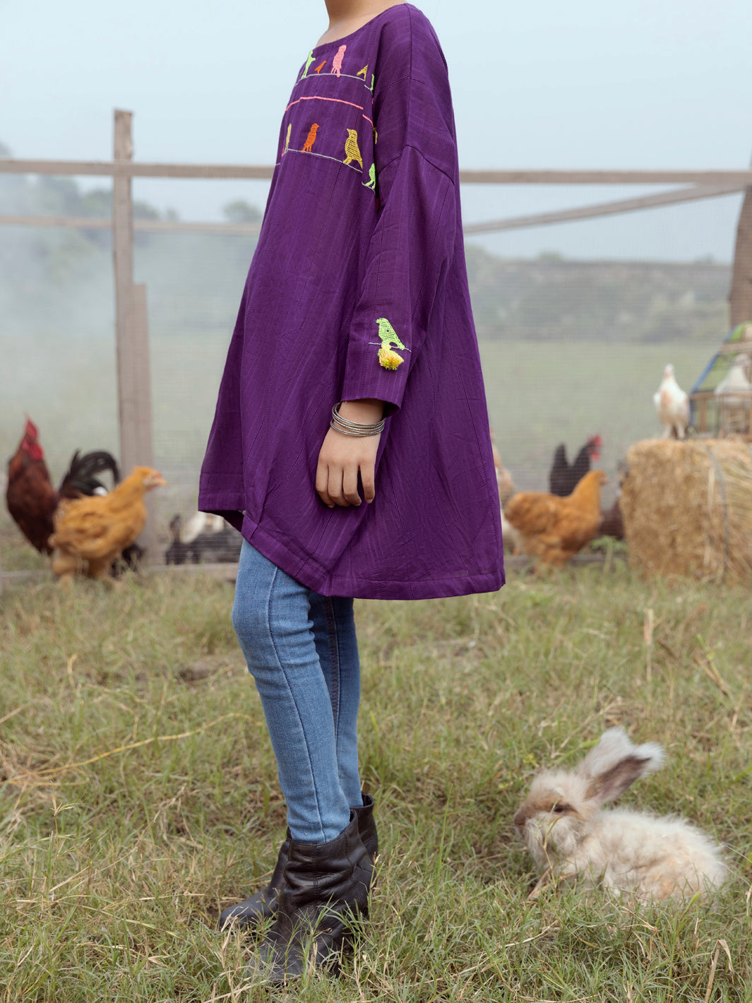 Magneta Yarn Dyed Kurti - ALT-LK-1064