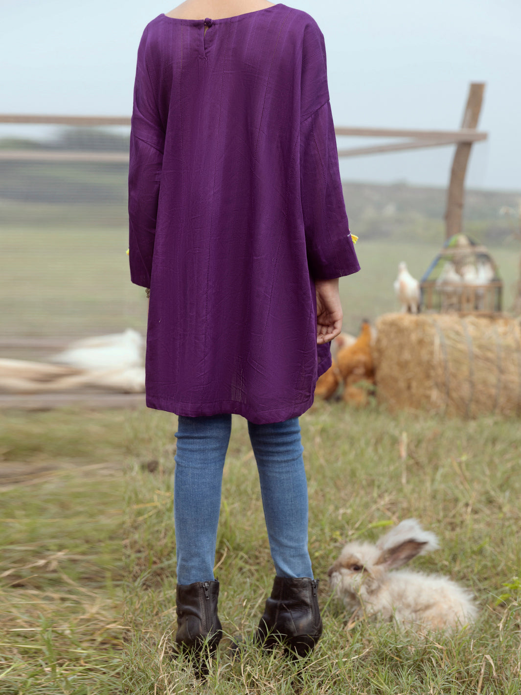 Magneta Yarn Dyed Kurti - ALT-LK-1064
