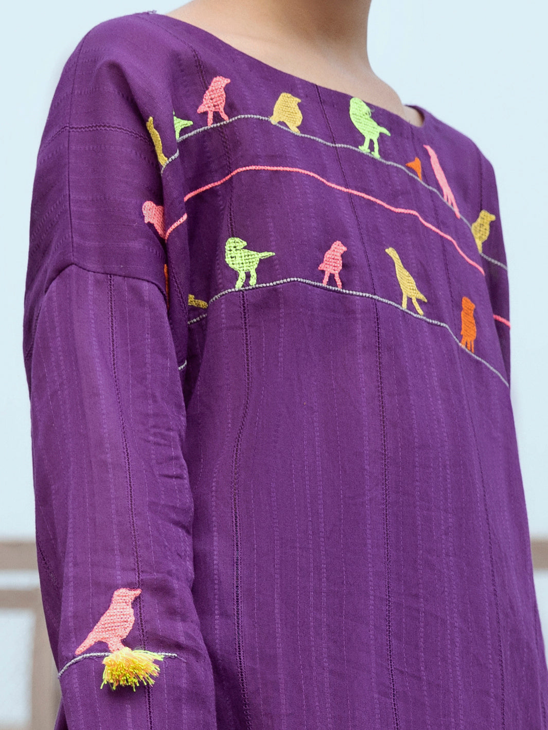Magneta Yarn Dyed Kurti - ALT-LK-1064