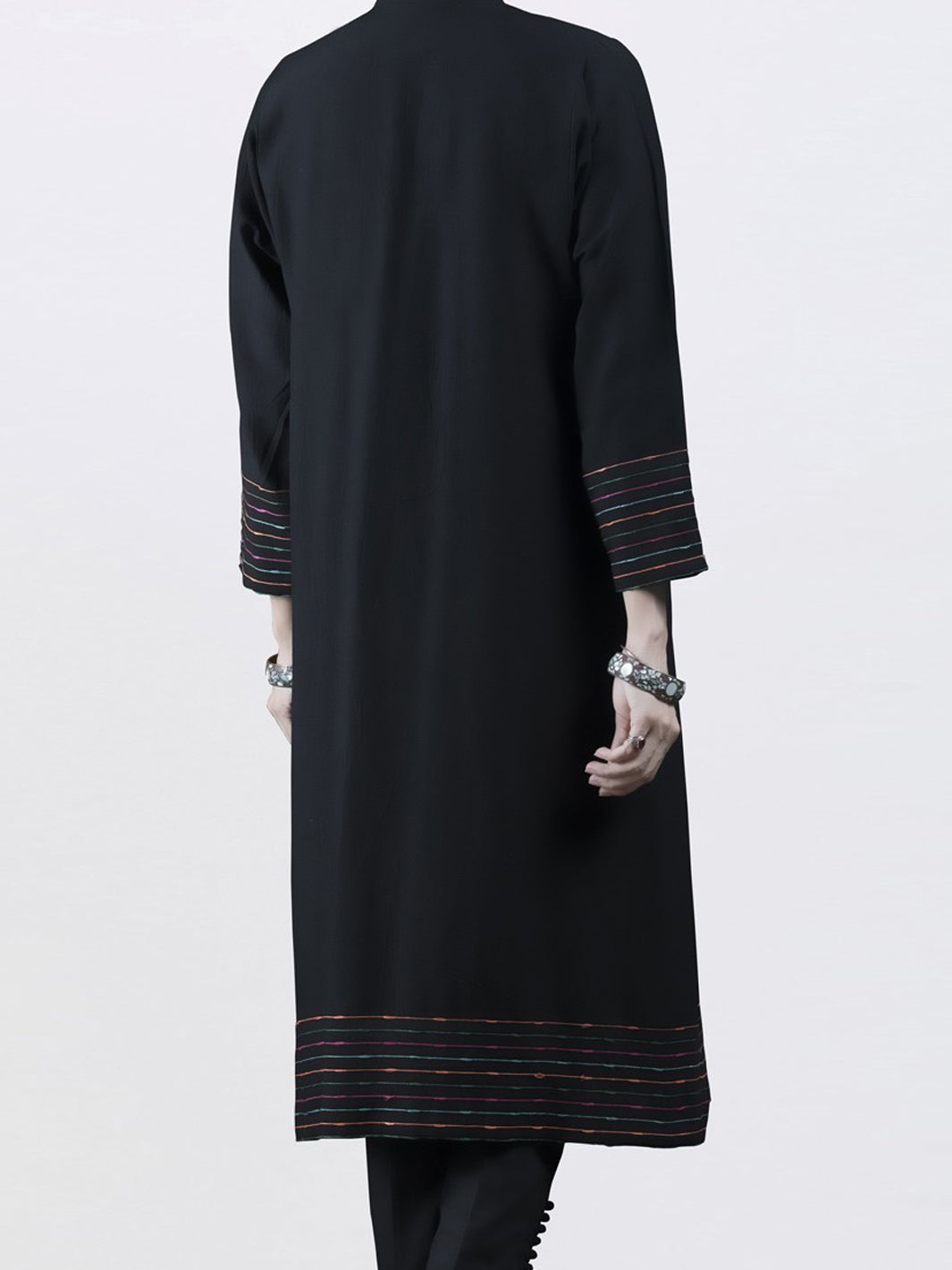 Black Khaddar Tunic - LK-206