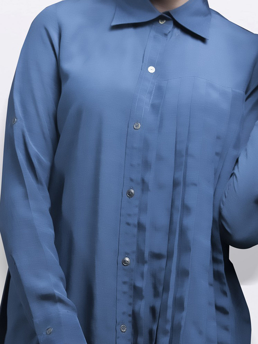 Blue Silk Tunic - LK-208