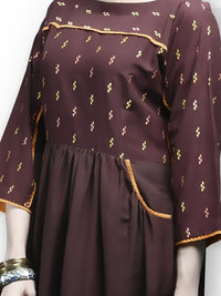 Brown Karandi Tunic - LK-210