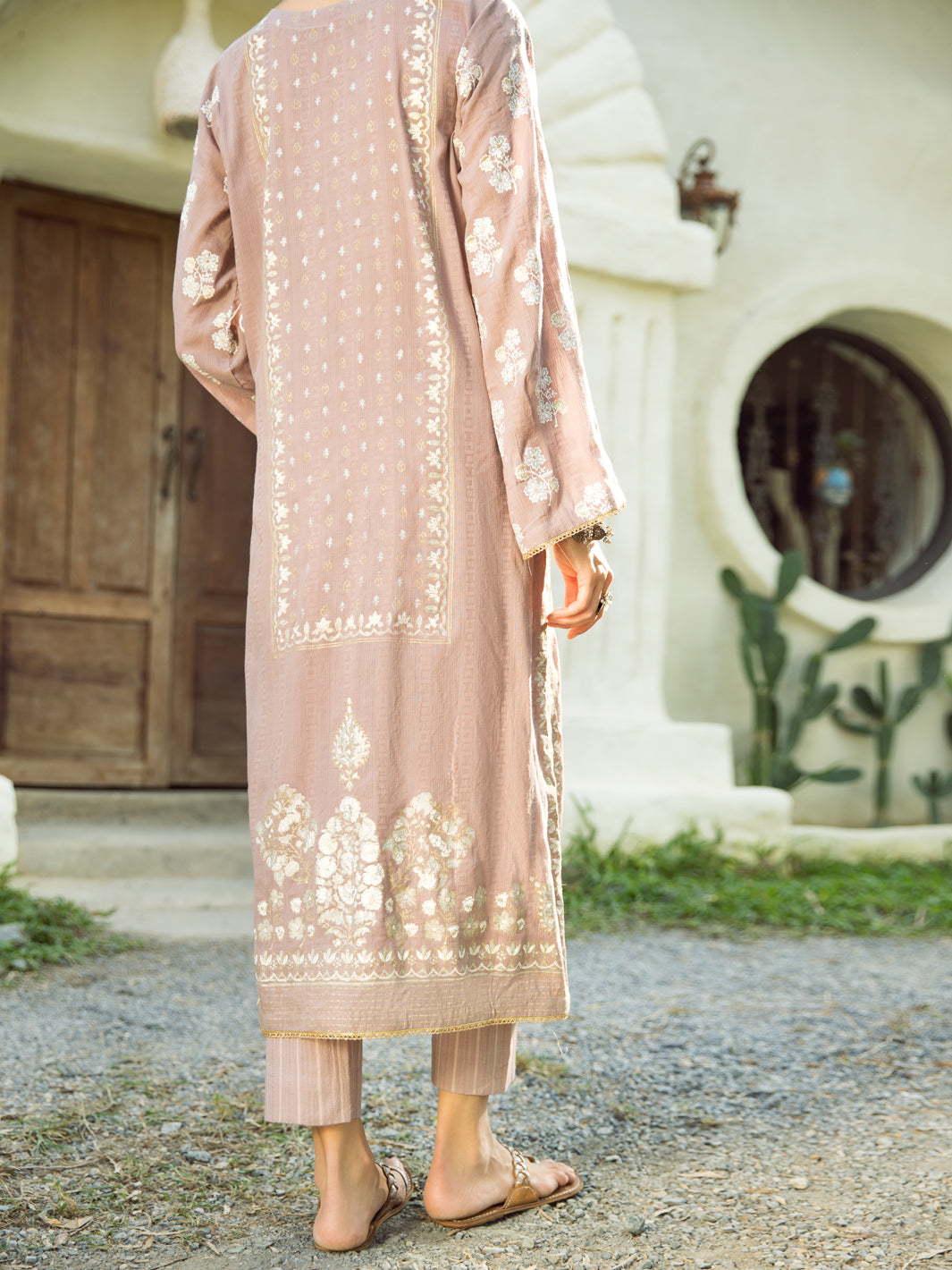 Lilac Yarn Dyed Tunic - AL-LK-882