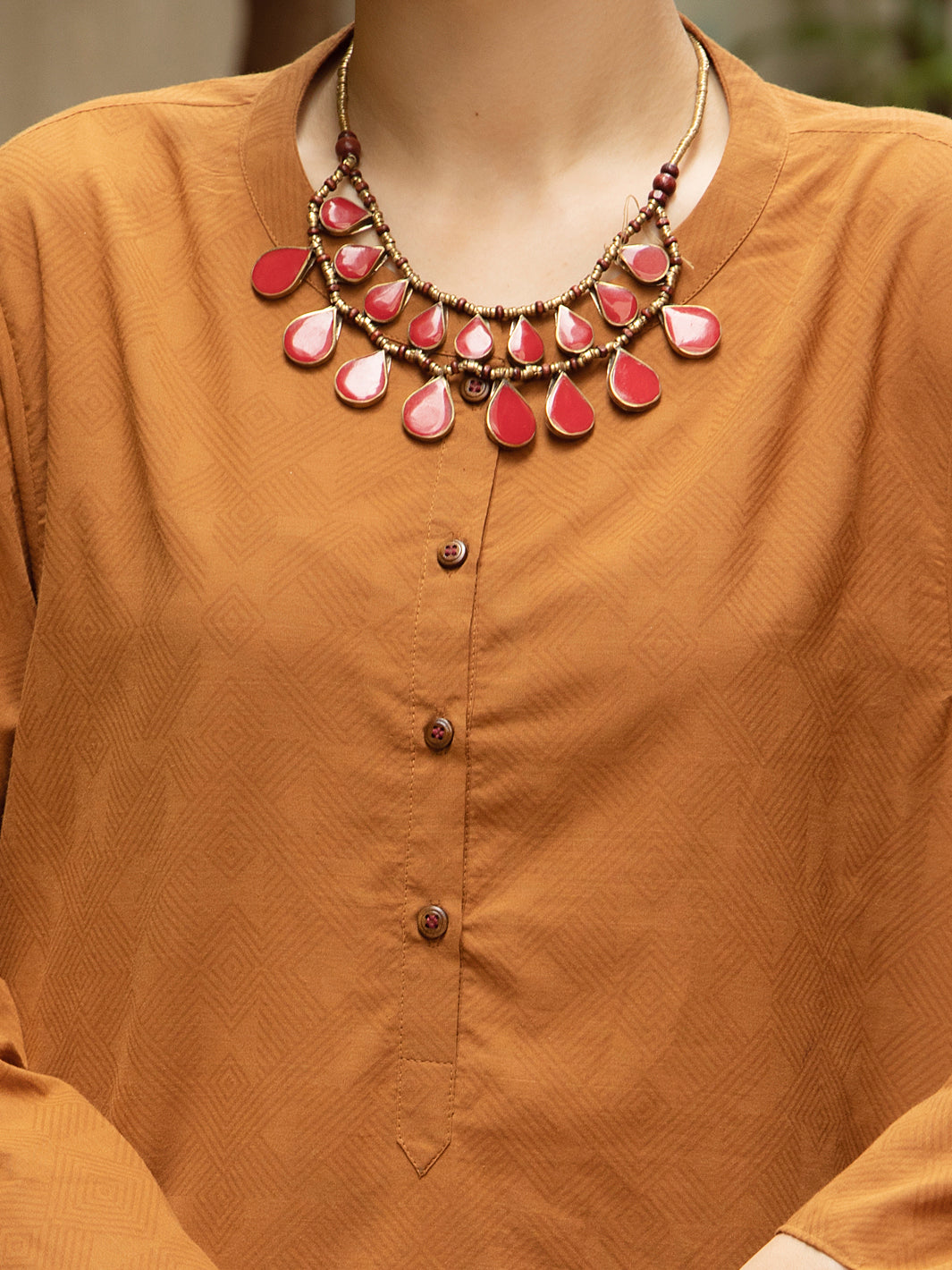 Brown Cotton 2Pc Stitched - ALCR-2PS-LKS-1067