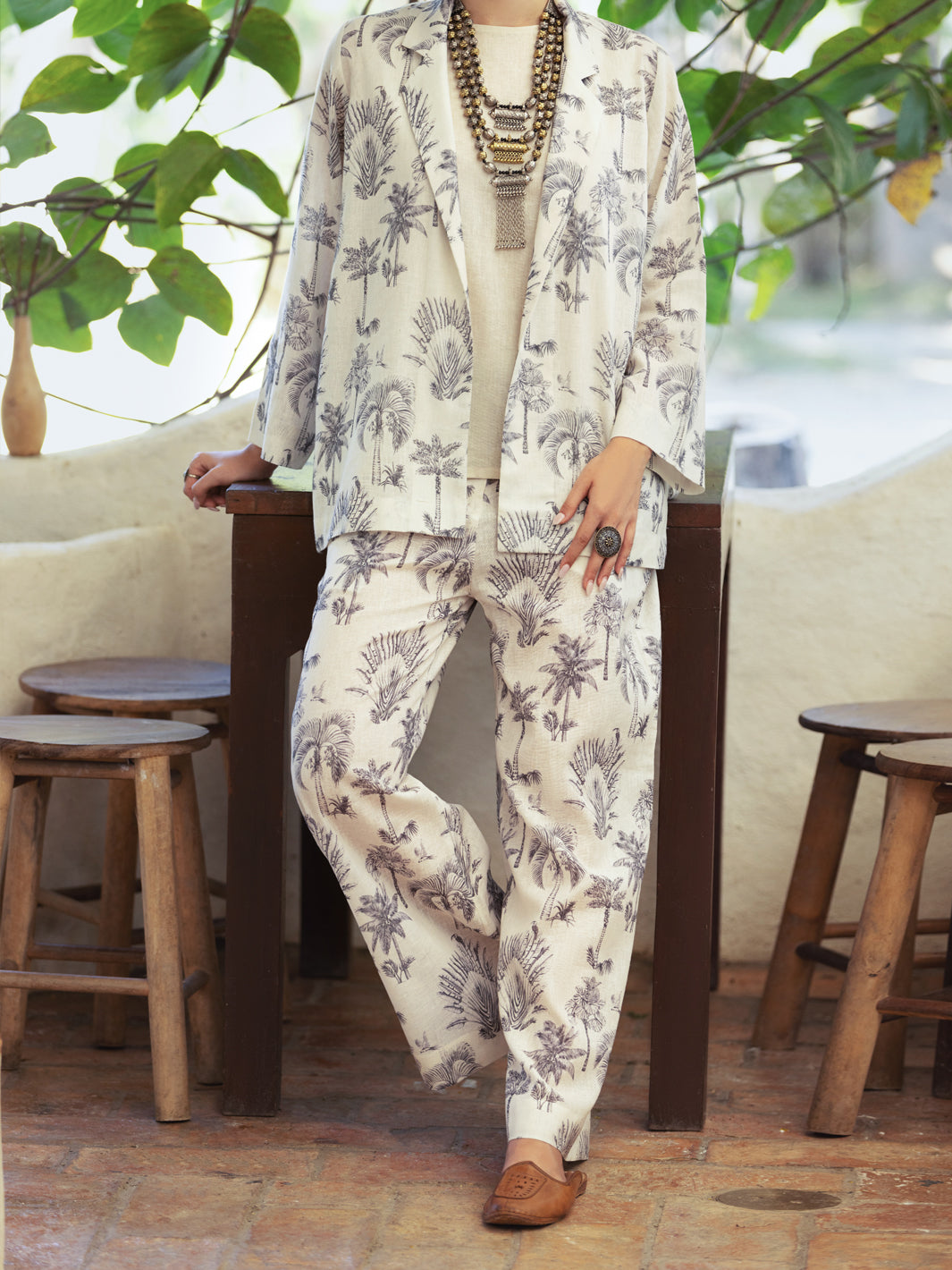 Off White Linen 2Pc Stitched - ALCR-2PS-LKS-1088