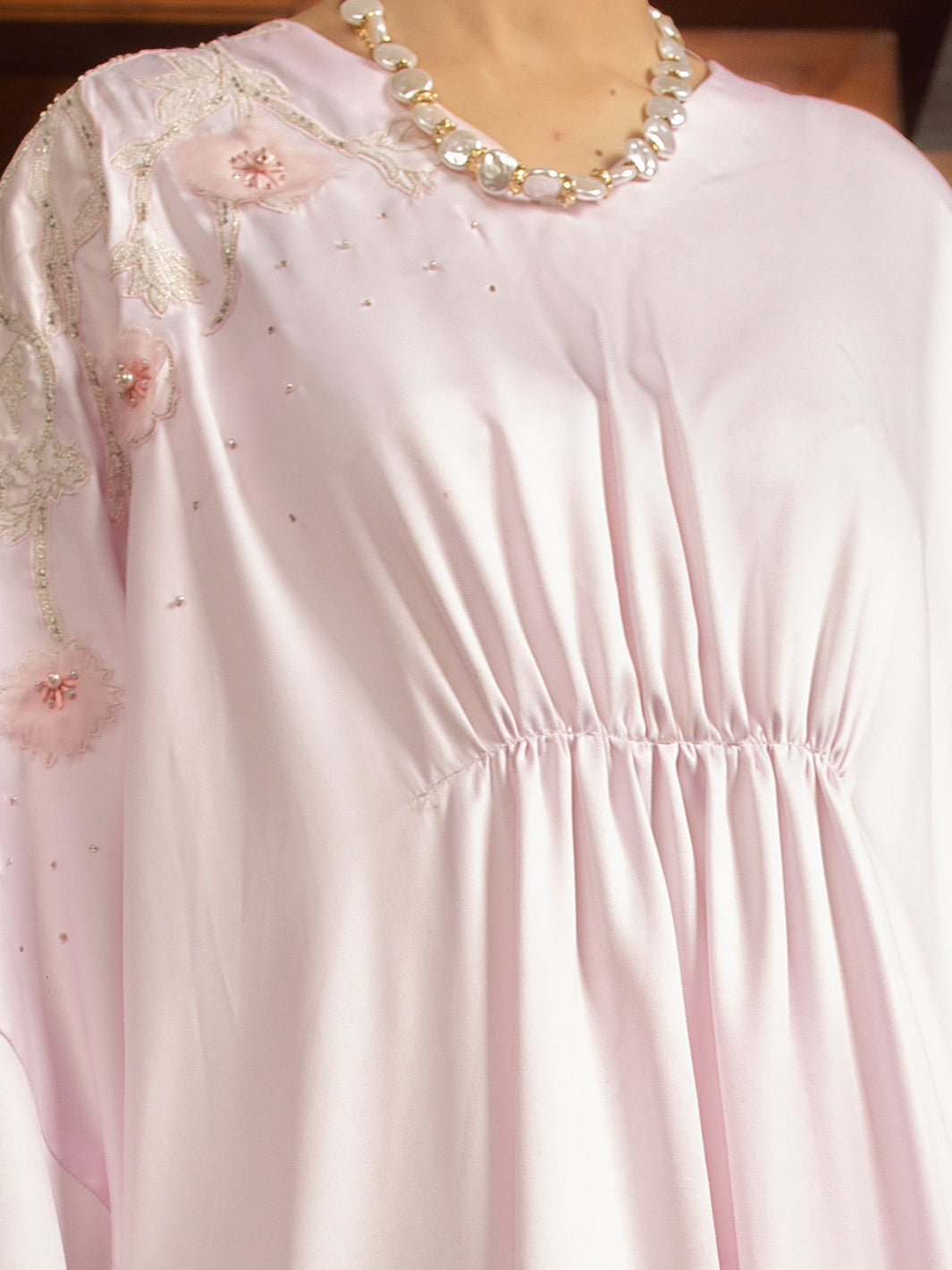 Pink Satin 2 Piece Formal Stitched - AL-2PS-LS-365