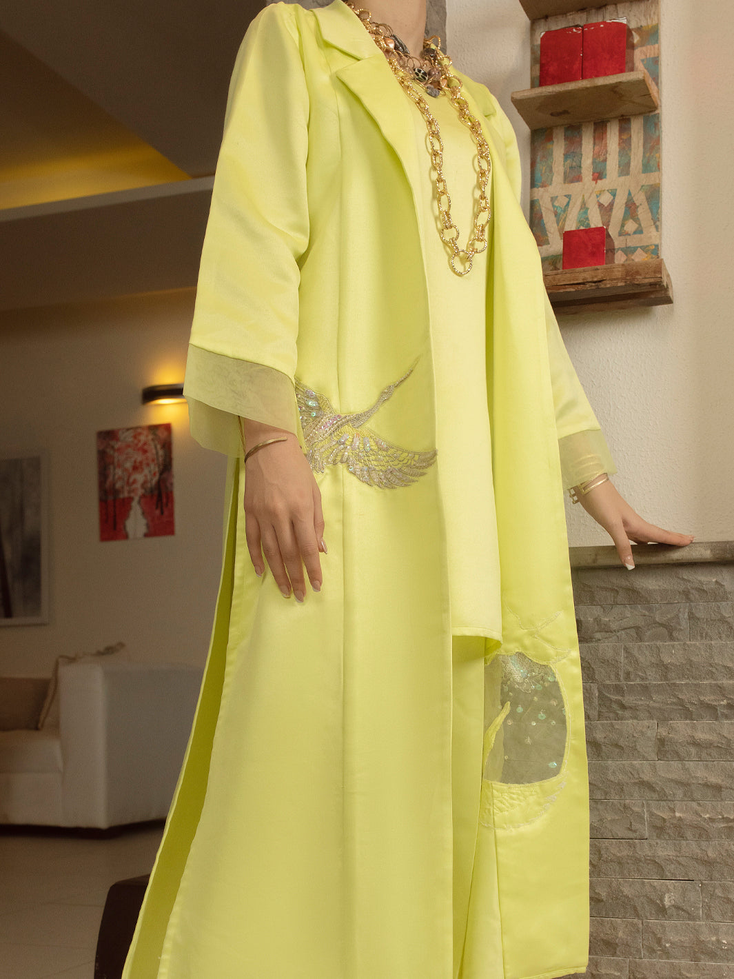 Green 2 Piece Formal Stitched - AL-2PS-LS-366
