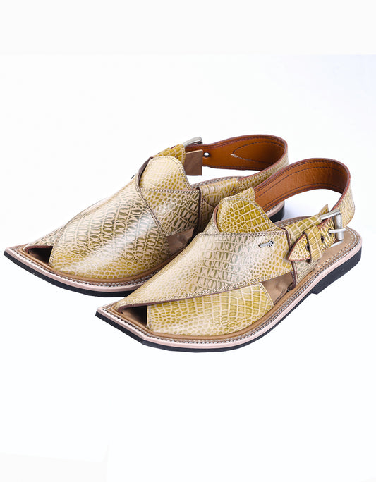 Sand Colored Peshawari Chappal - MFW-HC-031
