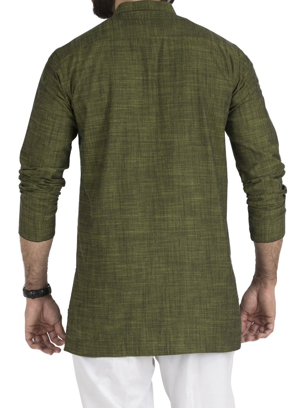 Green Blended Kurta - AL-SK-716