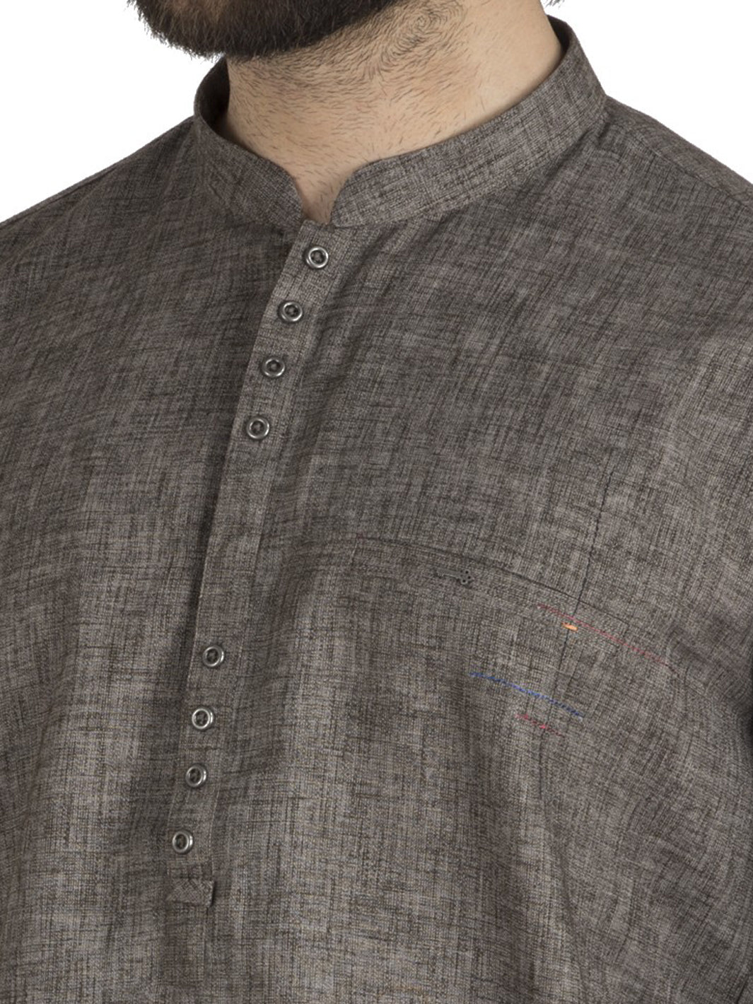 Grey Blended Kurta - AL-SK-717