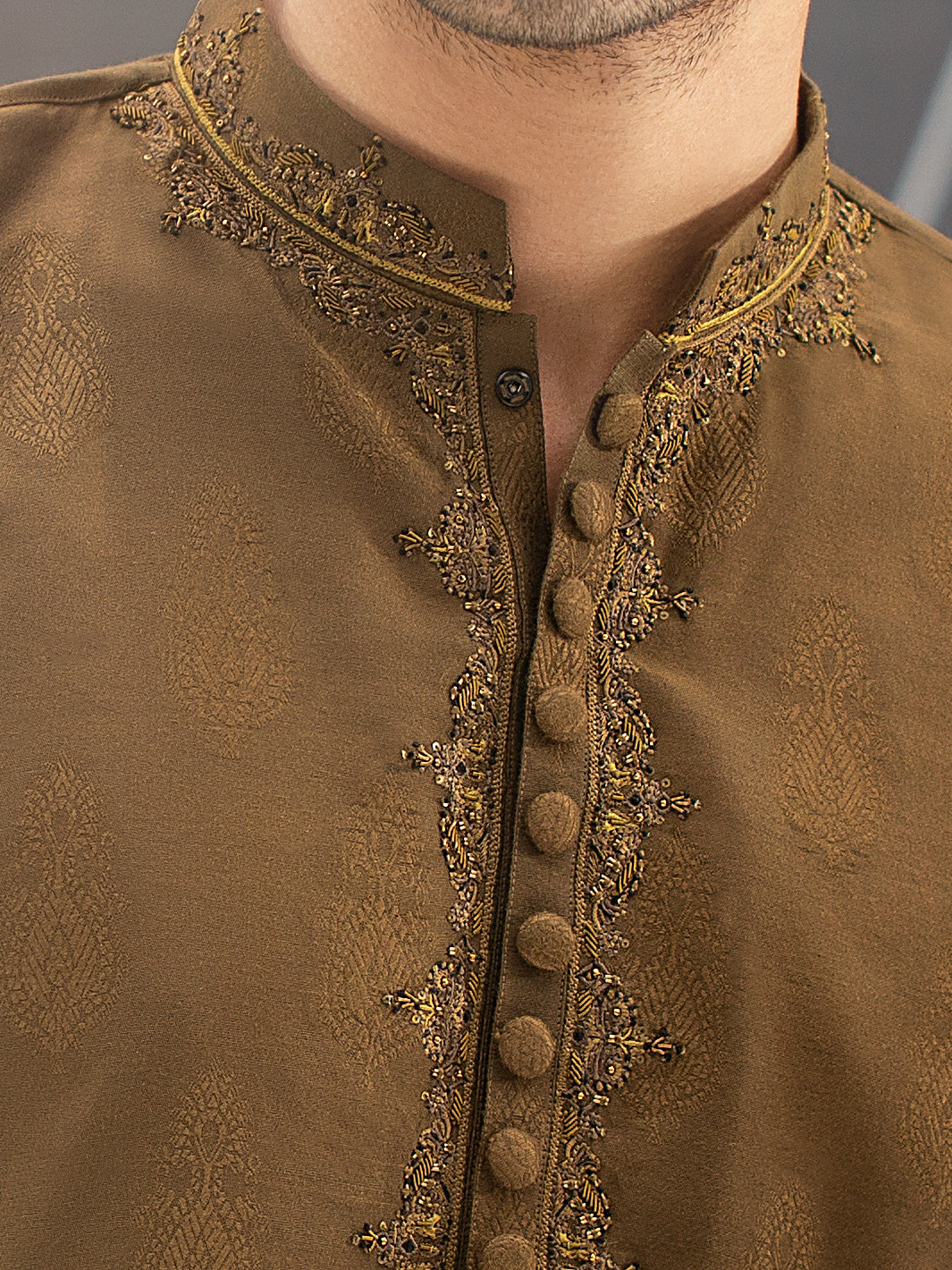Green Formal Kurta - AL-K-SP-033